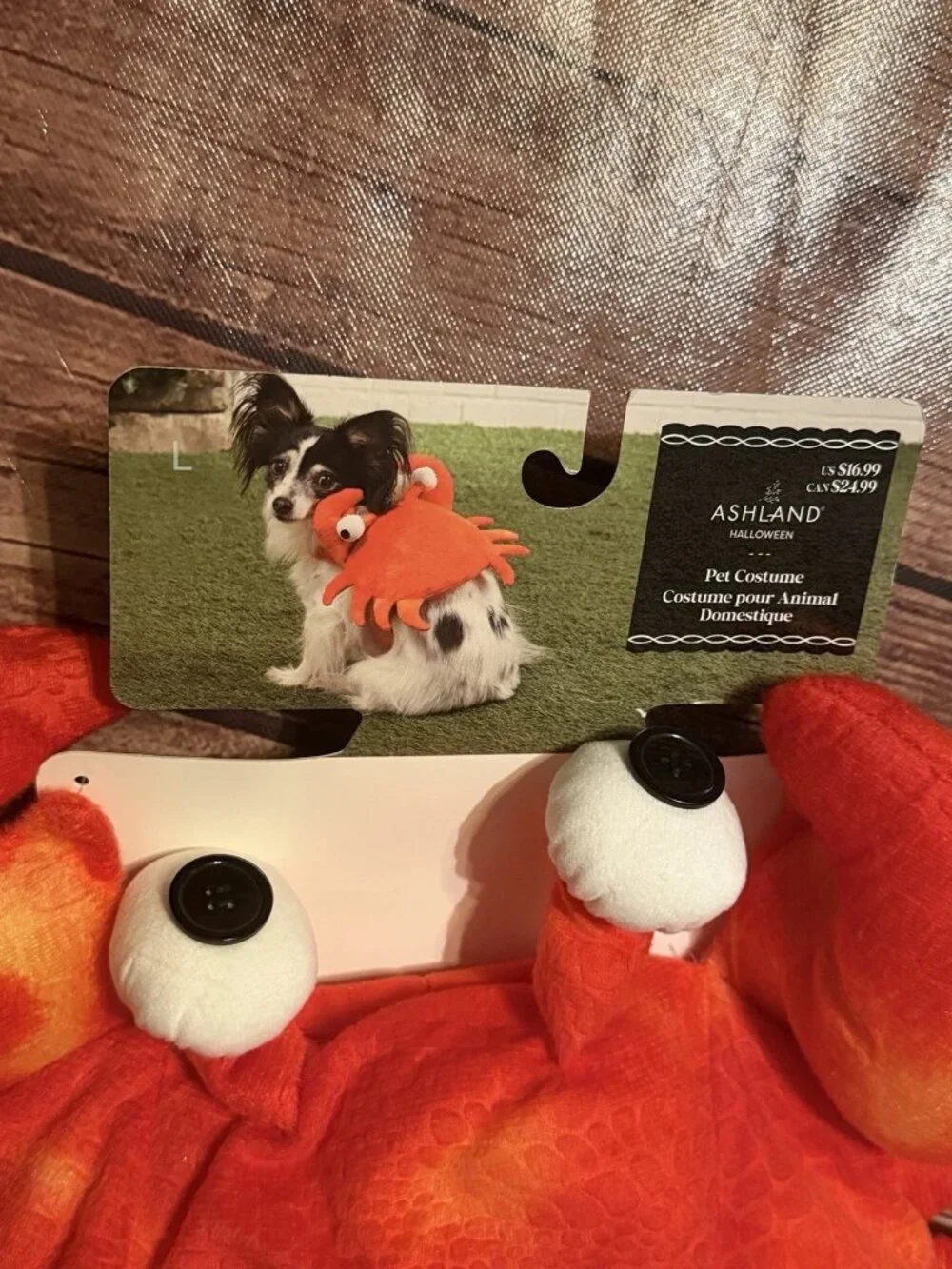 Ashland Halloween Pet Costume Red Crab Large New Dog